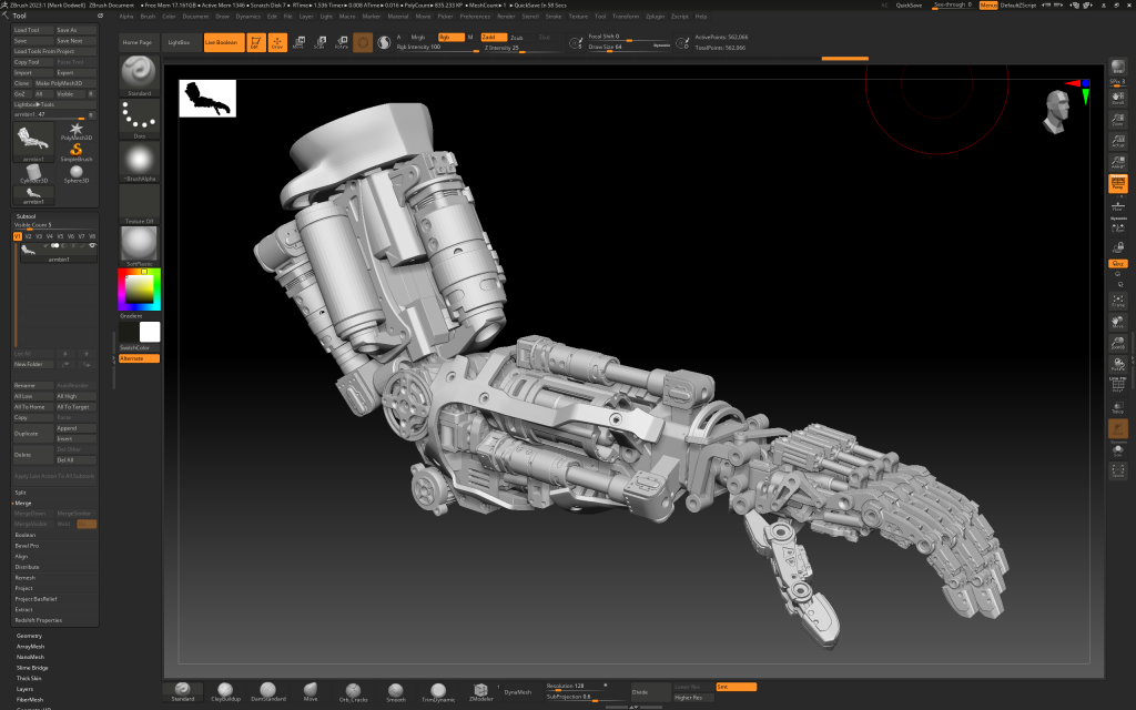 Kings Men 2
 Robot Arm 3D Model