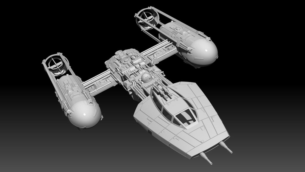 Star Wars Y-Wing 3D Model